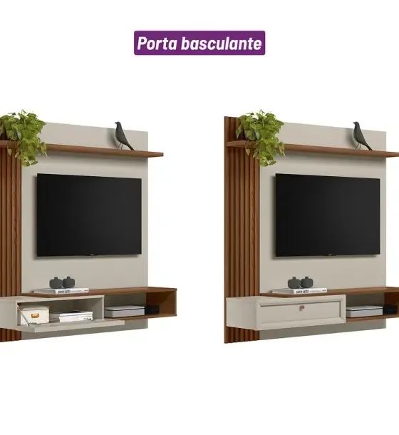 Painel Home Alvorada Linea Brasil 133cm - Para TVs de até 55 Polegadas - Entrega Imediata; - Foto 3