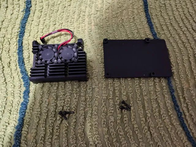 Case de Metal com Dual Fan para Raspberry Pi4 - Foto 2