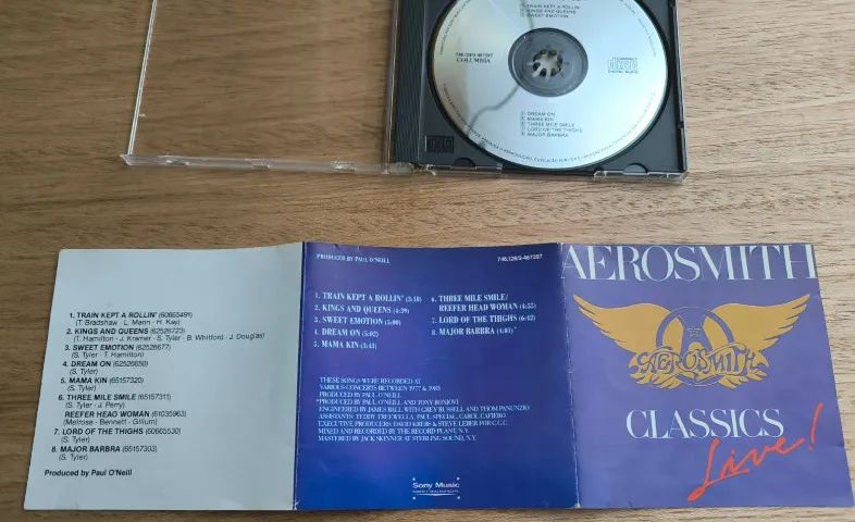 CD: Aerosmith, Álbum: Classics Live Volume 1 - Foto 3