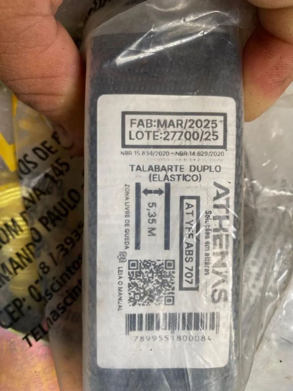 Cinturão paraquedista Atenas + talabarte modelo y athenas novo  - Foto 4