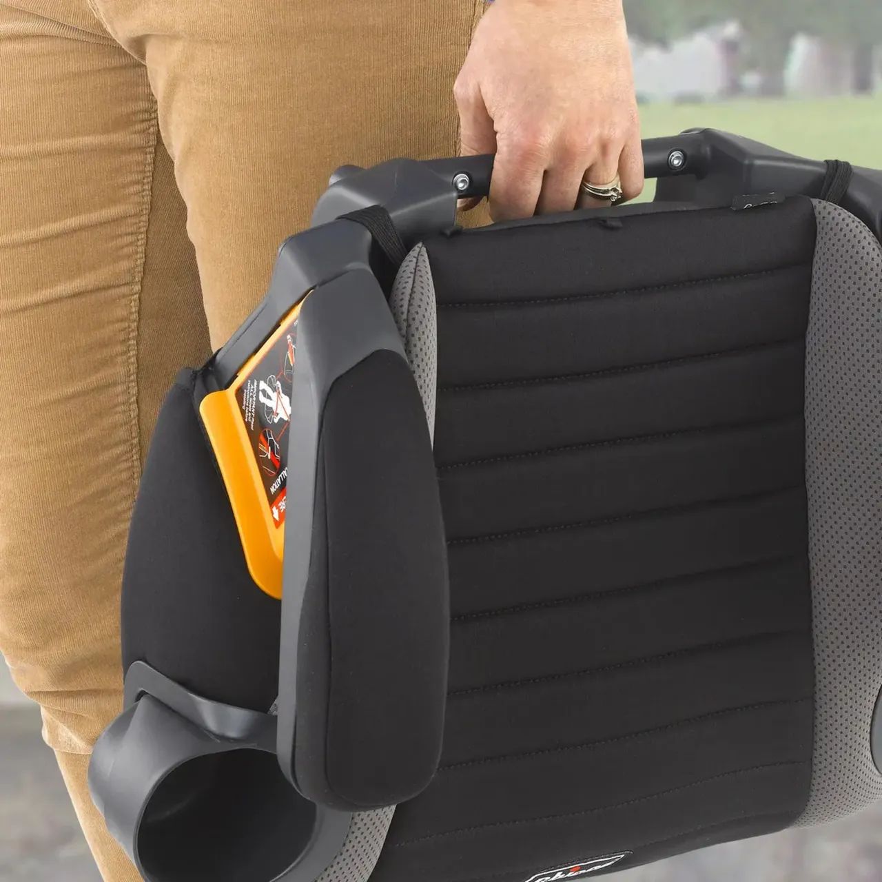 Assento De Carro Booster Chicco Gofit Backless Shark/preto/c - Foto 5