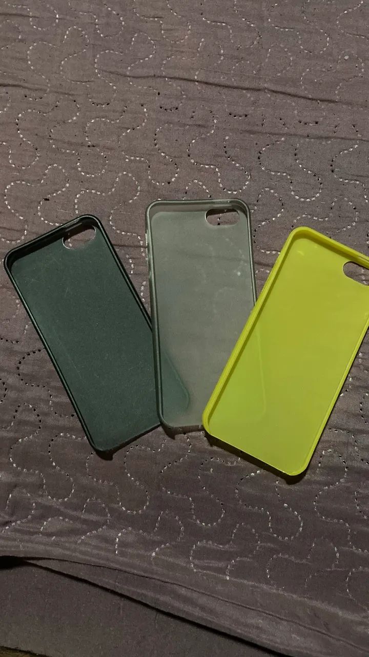 Kit 3x Case Ultra-thin compatível com IPhone 5 / 5S / SE 1ª Geração | Novos