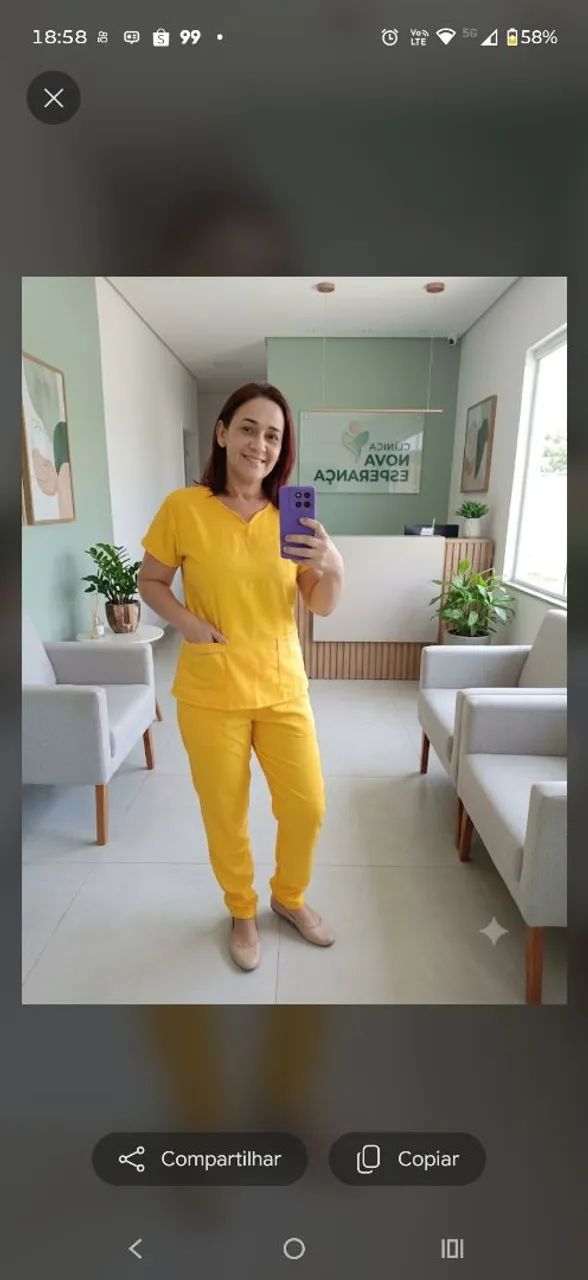 Pijama hospitalar em okifordine 