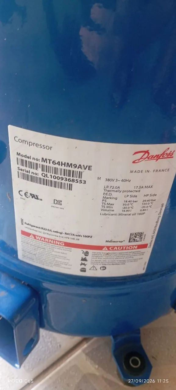 Compressor danfos 380v trifásico  - Foto 2