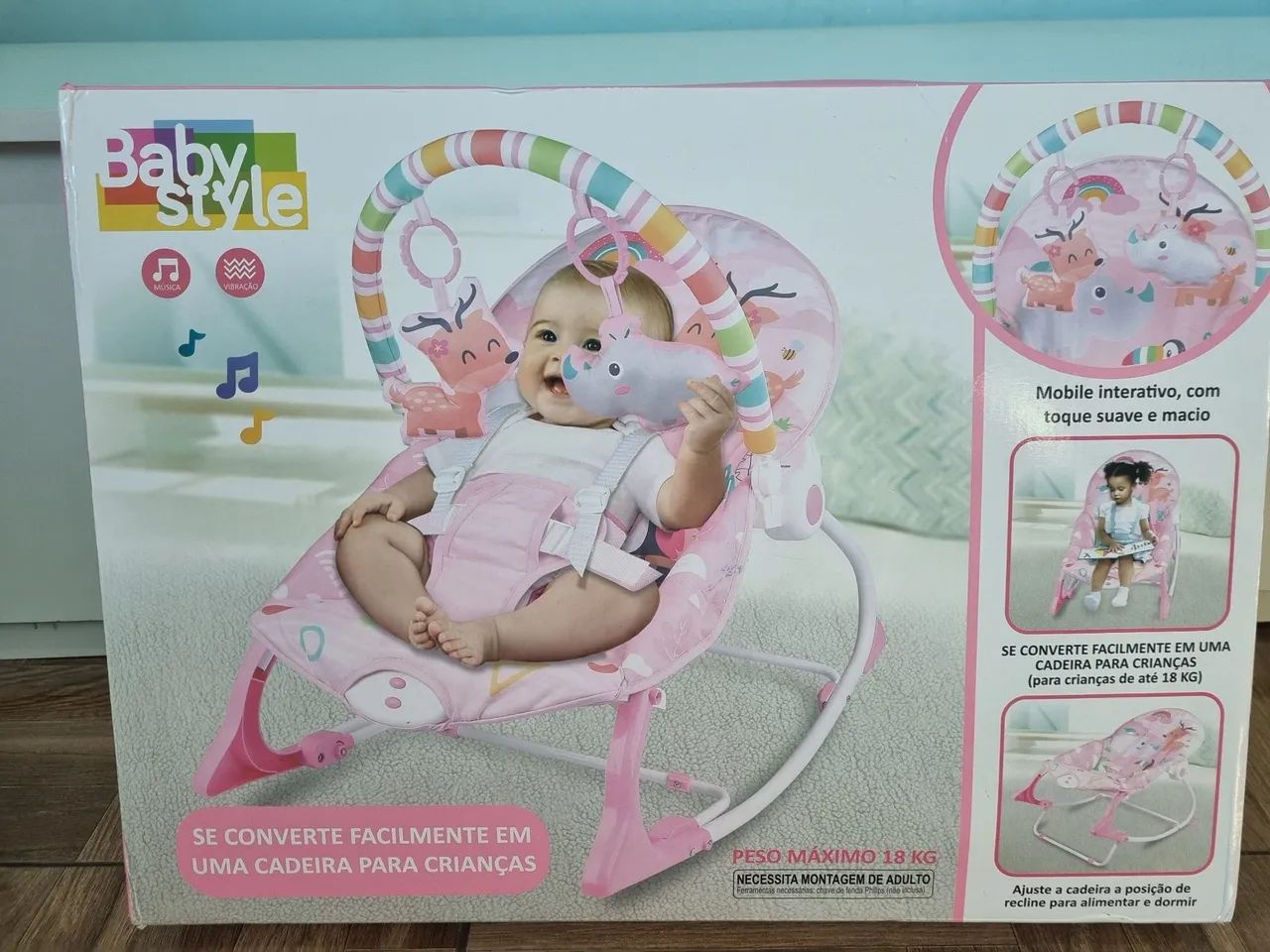 Cadeirinha de descanso para bebê  - Foto 3