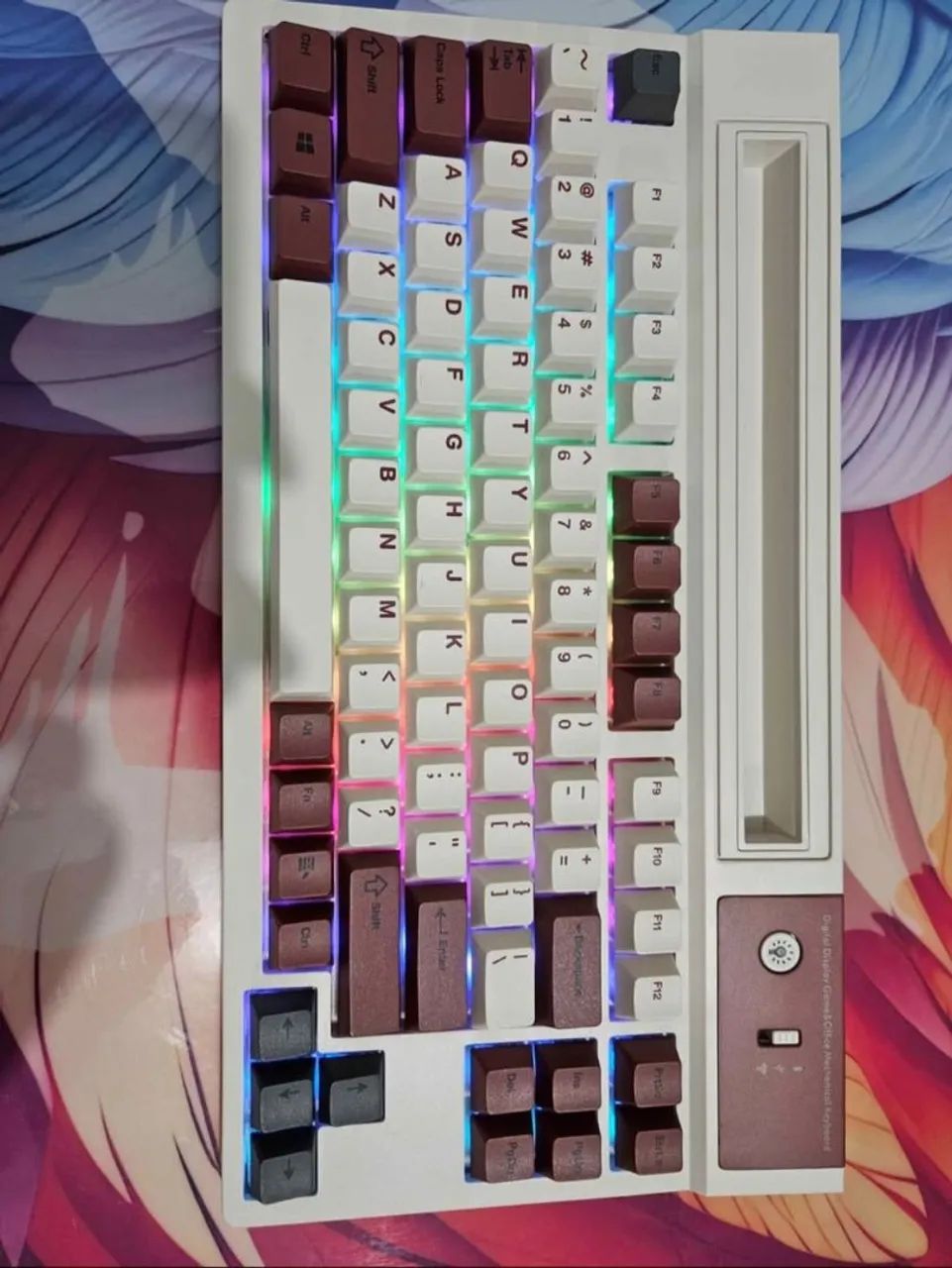 Teclado mecânico sem fio epomaker dynatab75 