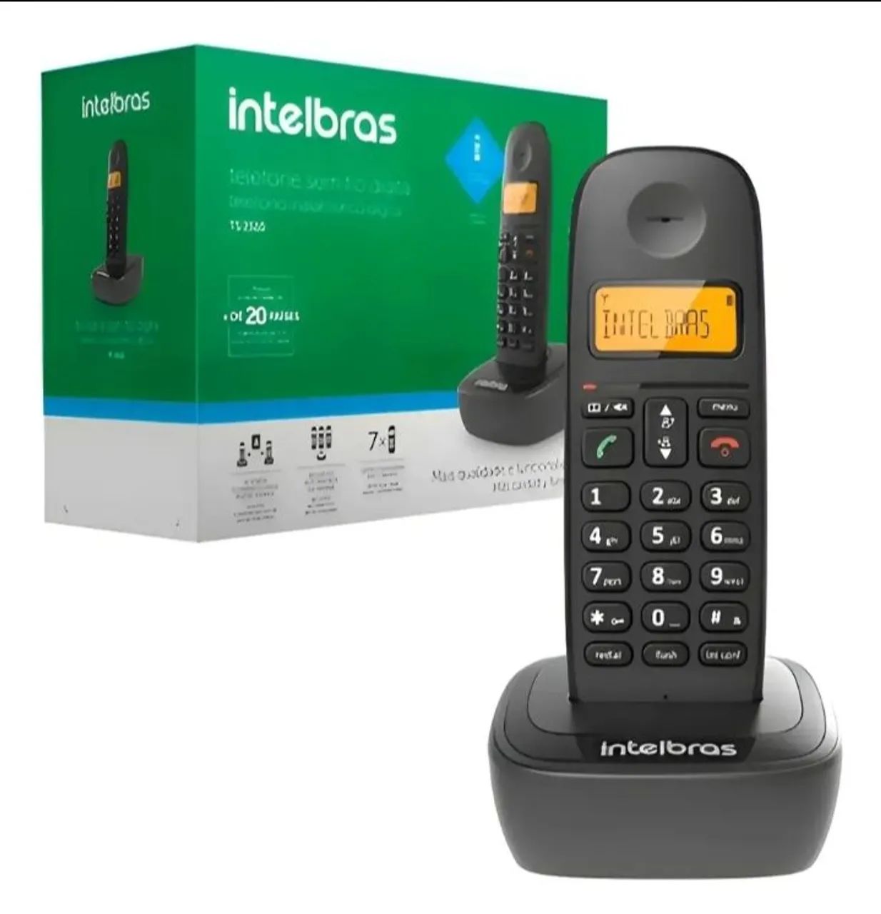 Telefone sem fio digital Intelbras Modelo TS2510 - Foto 3