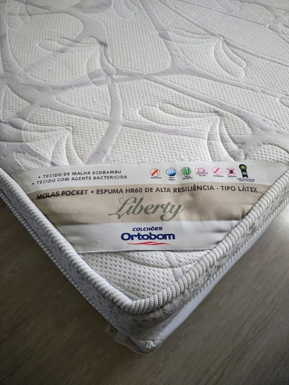 Cama King com colchão Ortobom Liberty - Foto 2