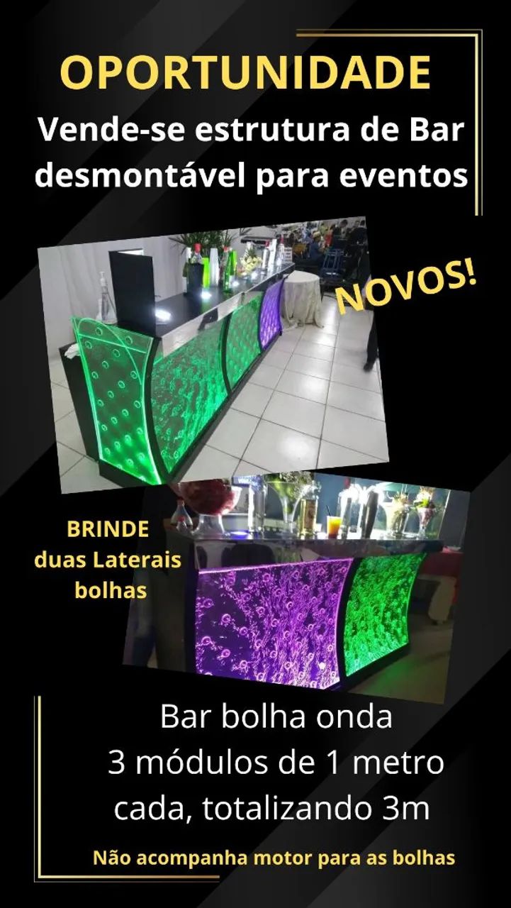 Bar bolha desmontável para eventos