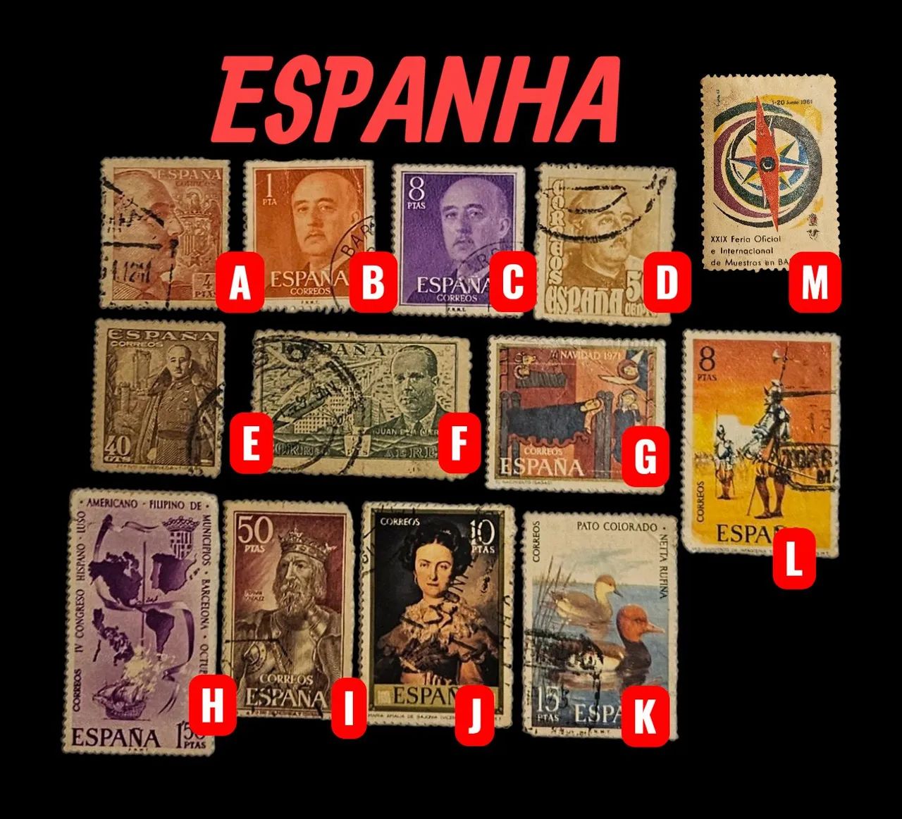 SELOS ANTIGOS DA ESPANHA