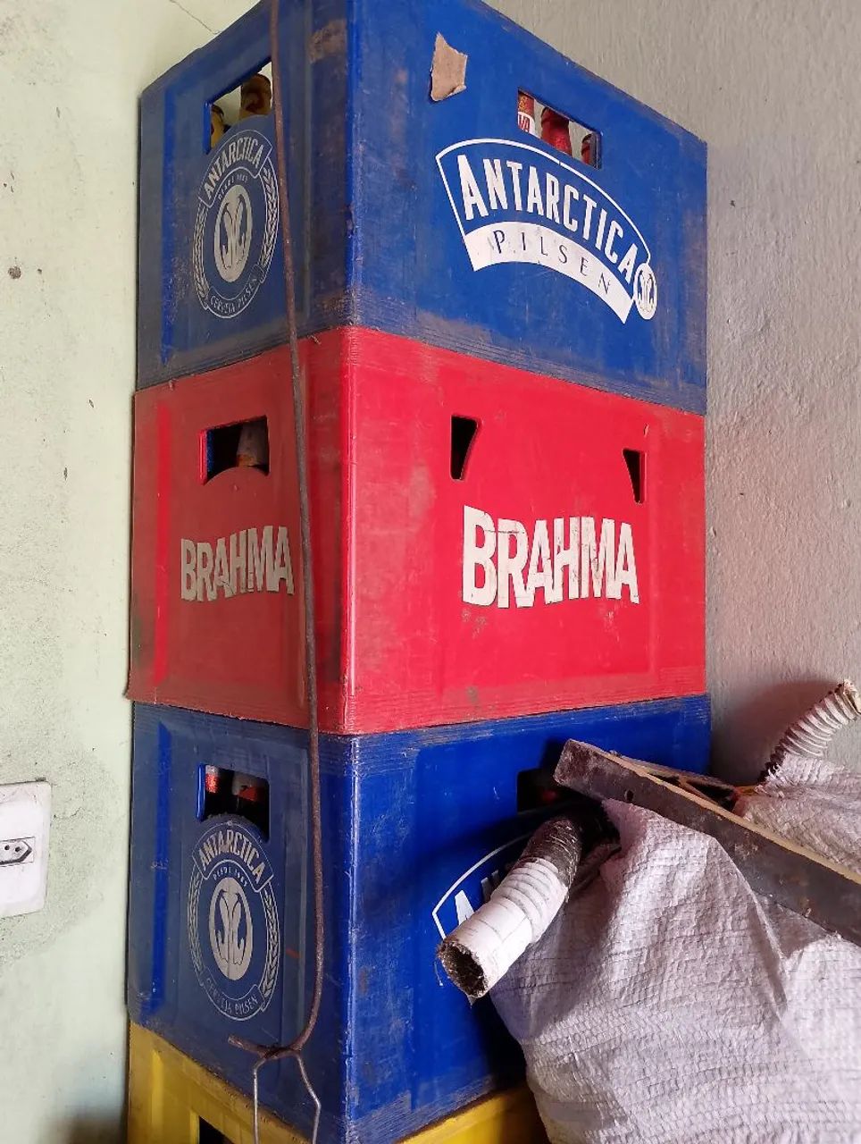Grade de cerveja com casco