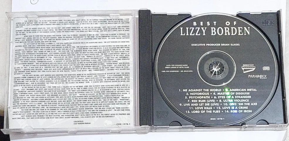 Cd Lizzy Borden - The Best Of  Lizzy Borden (1994) - Foto 3
