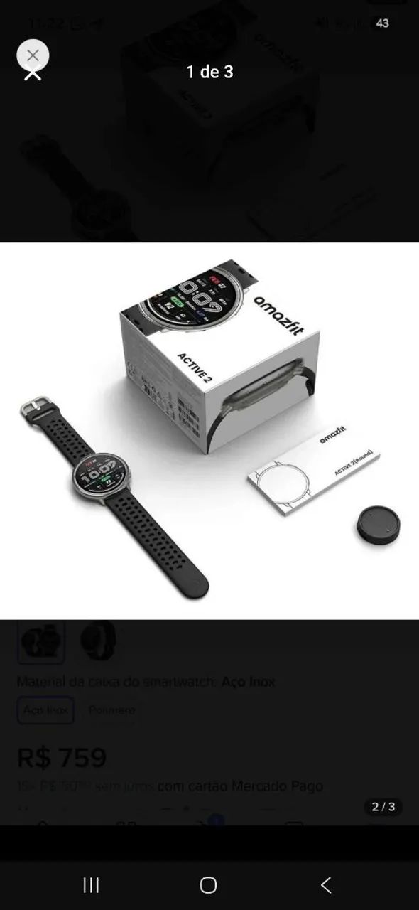 Relogio amazfit active 2 
