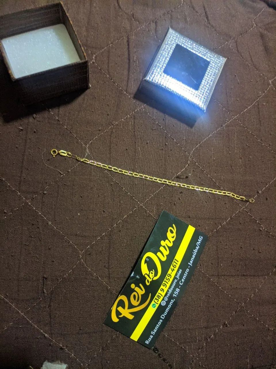 Pulseira de ouro recém nascido 