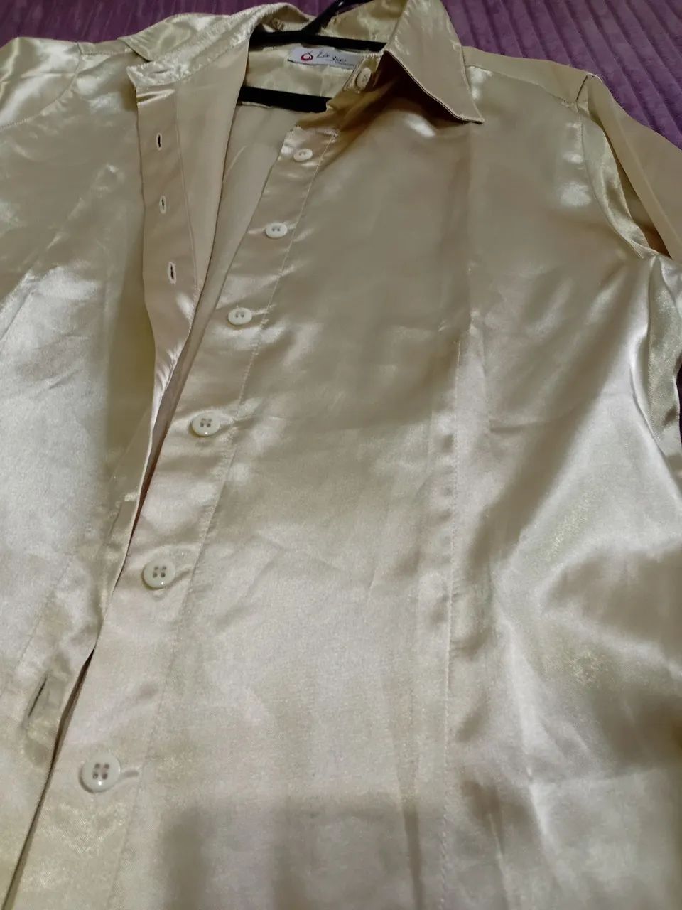 Camisa de cetim social  - Foto 2