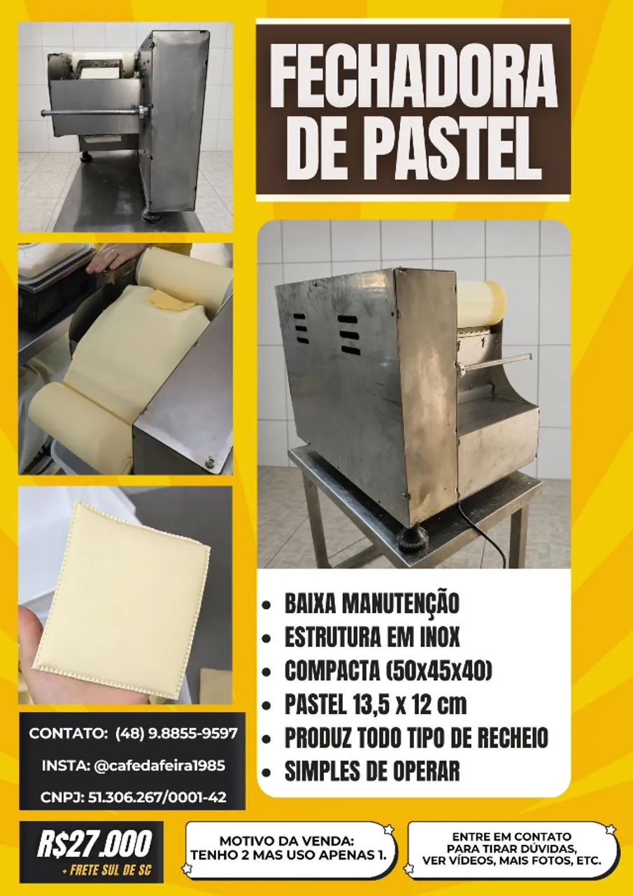MÁQUINA FECHADORA DE PASTEL