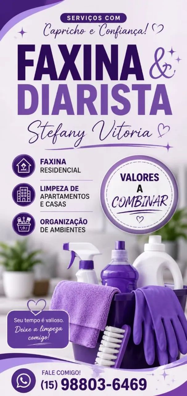 Faxinas na diária ?