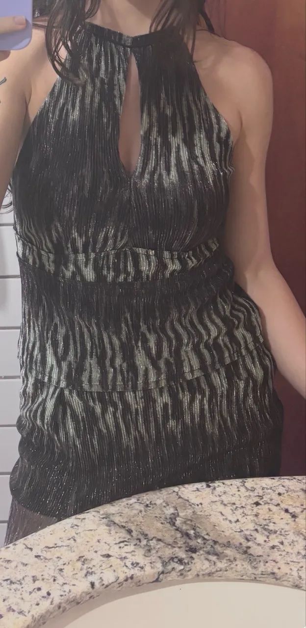 Vestido John John longo de festa P