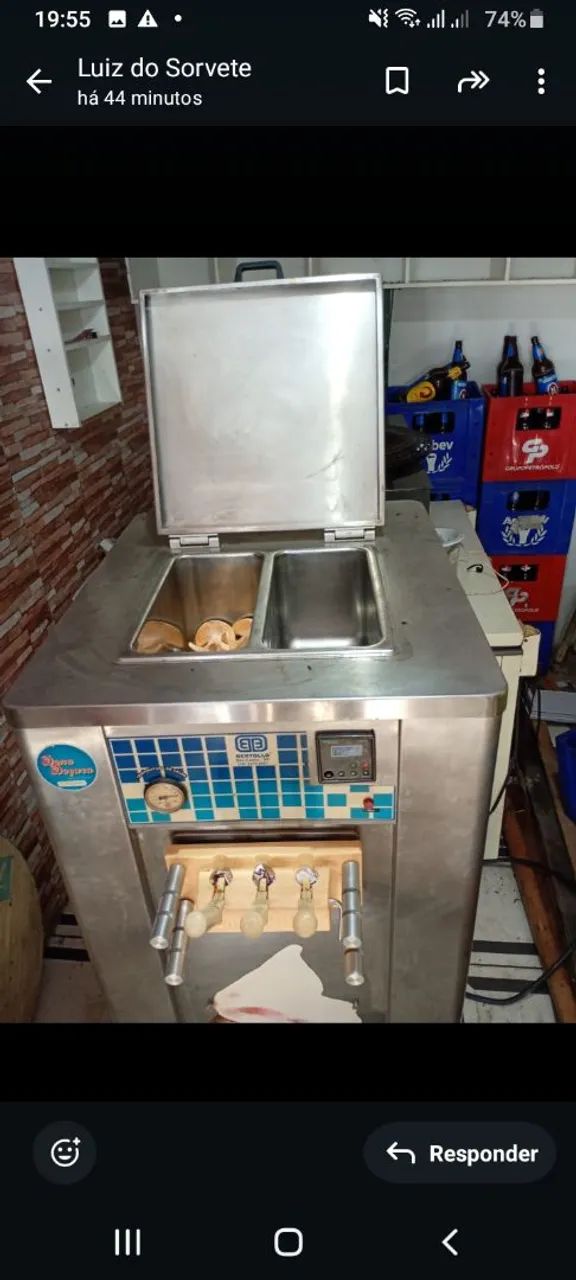 Vendo uma maquina de sorvete e açaí em perfeito estado - Foto 4