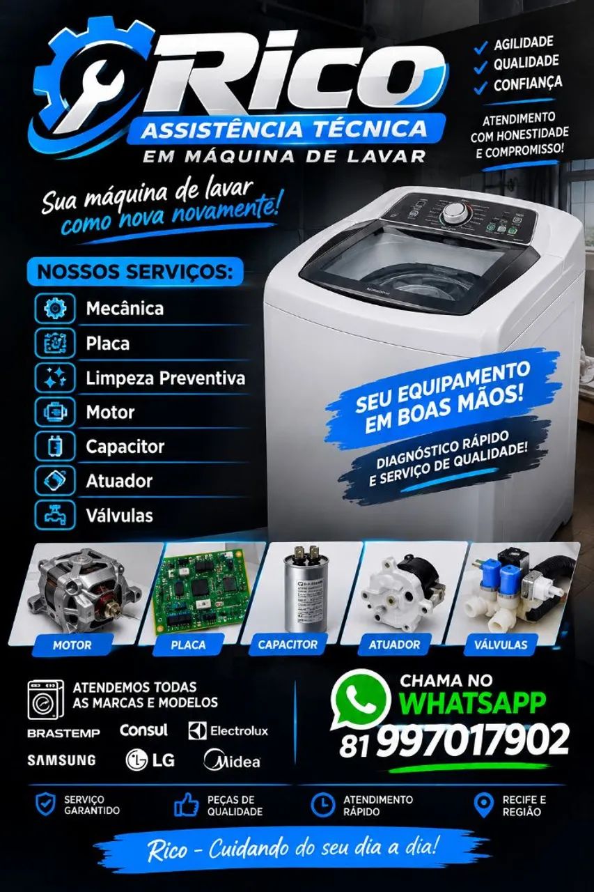 Técnico em máquina de lavar