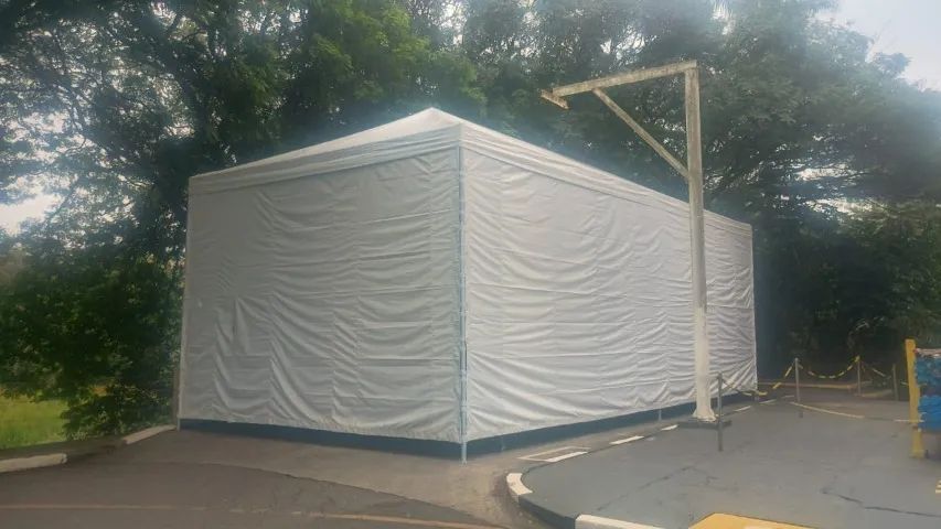 TENDA PIRAMIDAL TUBULAR 12x6 pé 2,5mt - Foto 4