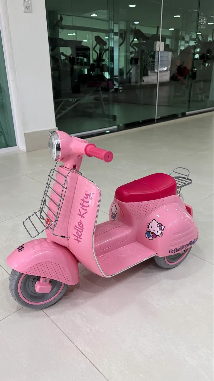 lambreta hello kitty elétrica 6v