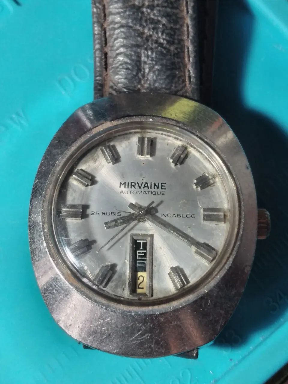 RELÓGIO ANTIGO MIRVAINE AUTOMÁTICO  - Foto 2