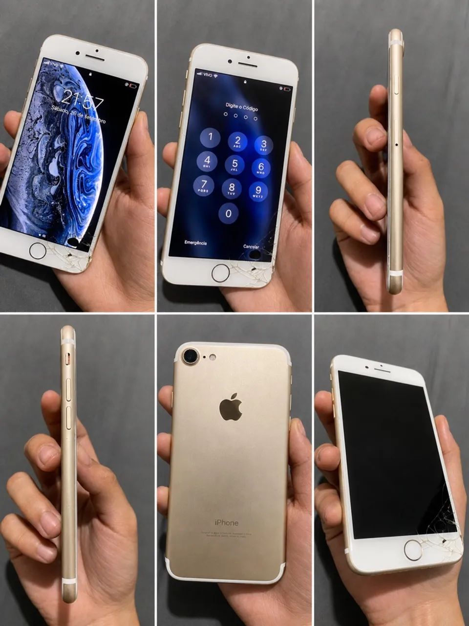 VENDO IPHONE 7 PARA TIRAR PEÇAS OU CONCERTAR E REVENDER. - Foto 2