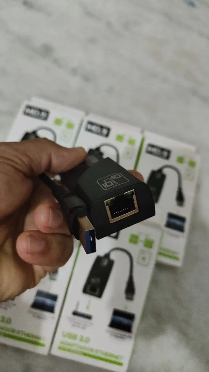 Adaptador USB Para placa de Rede RJ45 até 300megabit - Foto 3