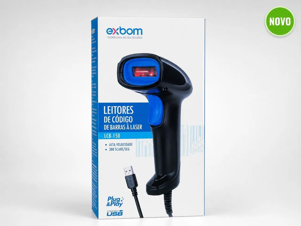 Leitor de Código de Barras a Laser USB Exbom LCB-150 - Foto 2