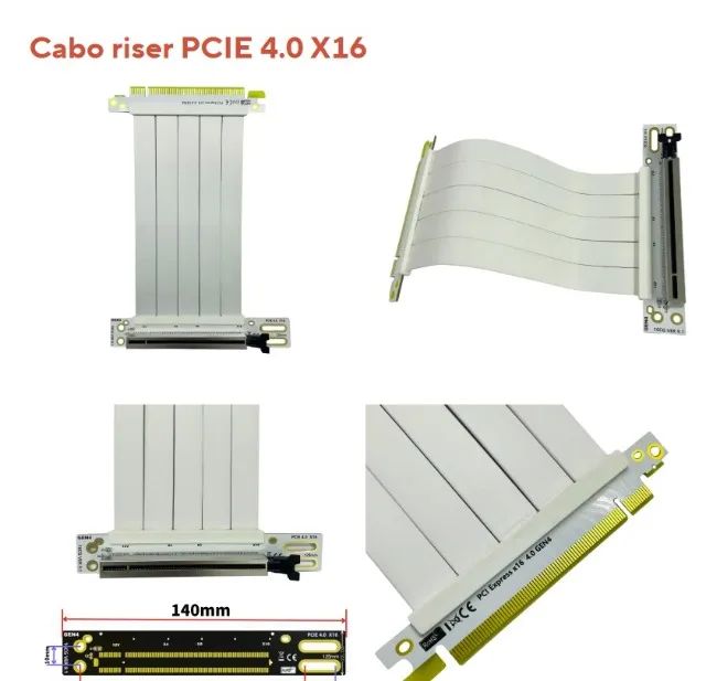 Kit Suporte Vertical Para Placa De Video Riser Pci-e X16 Atx - Foto 5