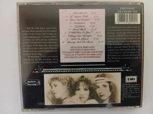 CD - Stevie Nicks "The Wild Heart" Importado Usado - Foto 2