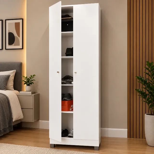 Armário multiuso 2 portas branco