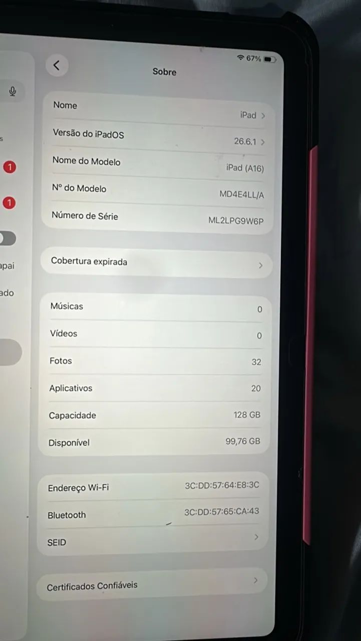 iPad 11 rosa 128gb + caneta Apple + capinha com teclado com luz  - Foto 4
