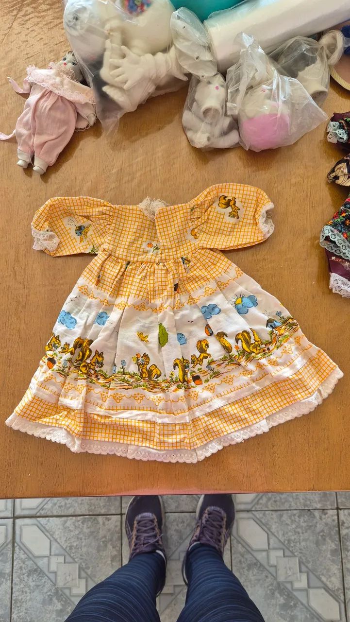 Kit para montagem de 6 bonecas com vestidos  - Foto 5