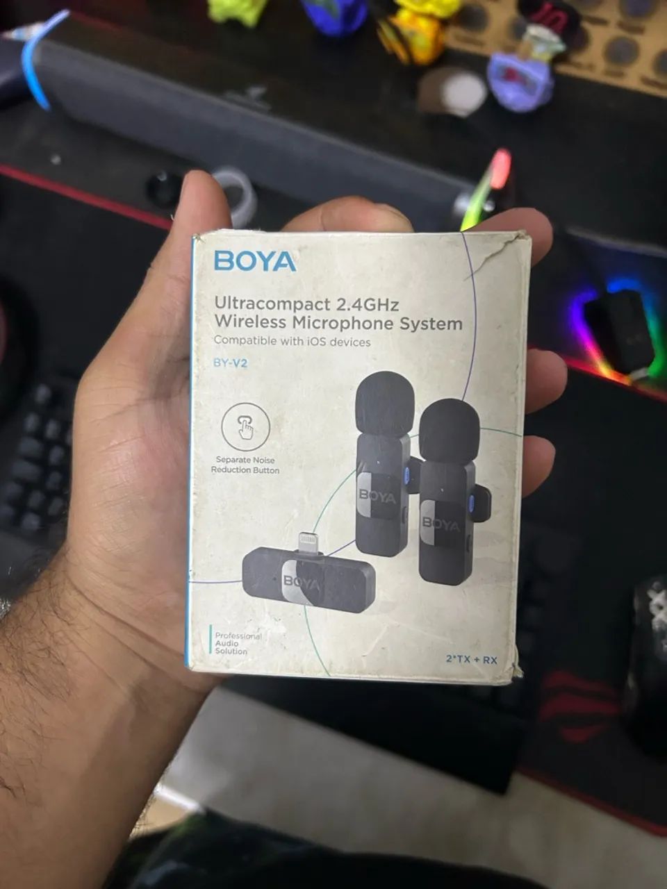 Microfone Boya V2 IPhone 