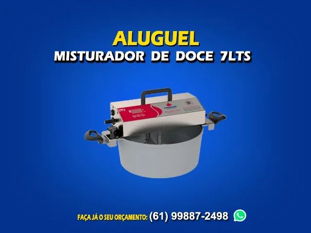 Aluguel misturador de doces 7lts