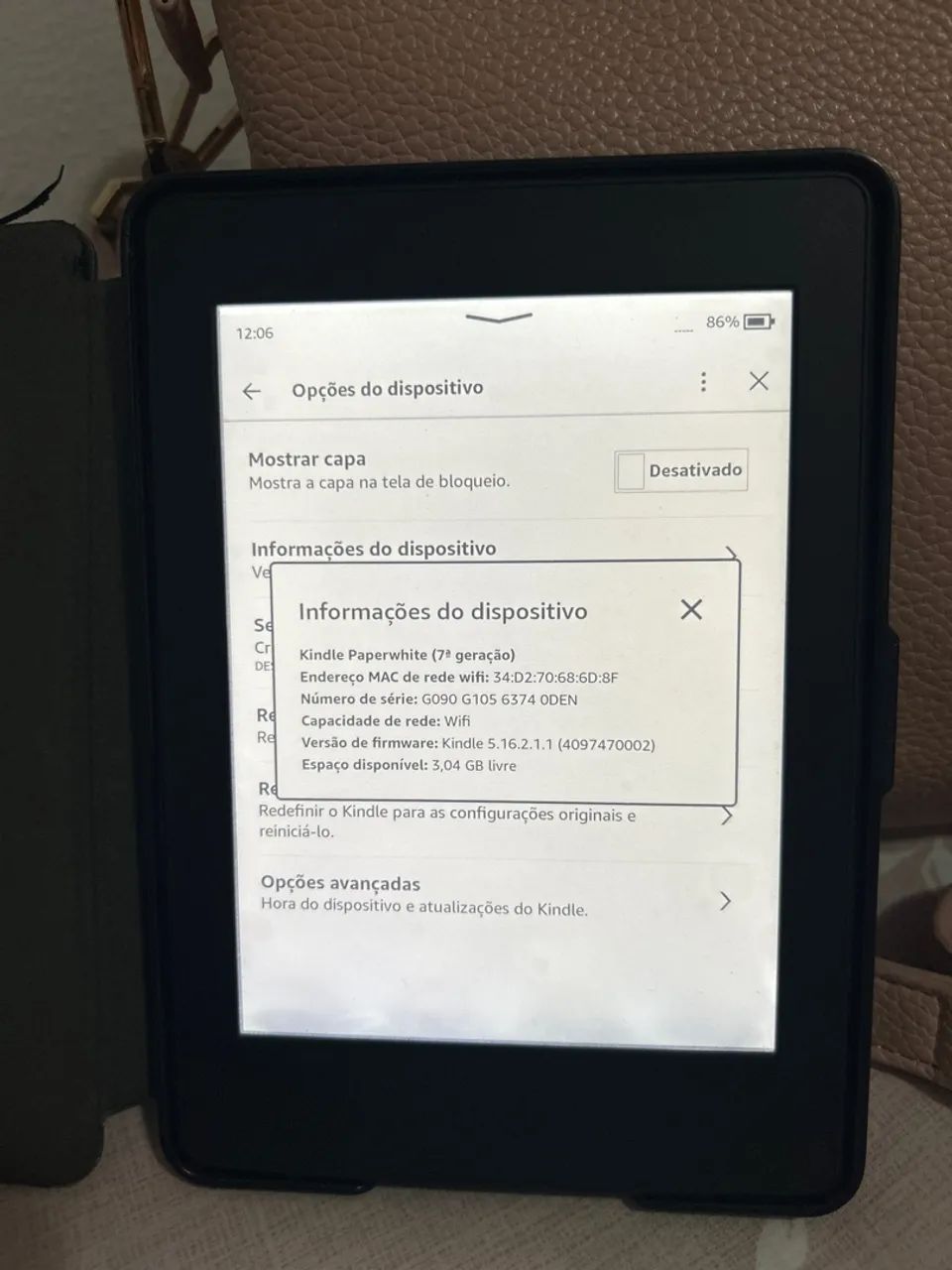Kindle paperwhite 7 geração bem conservado! - Foto 2