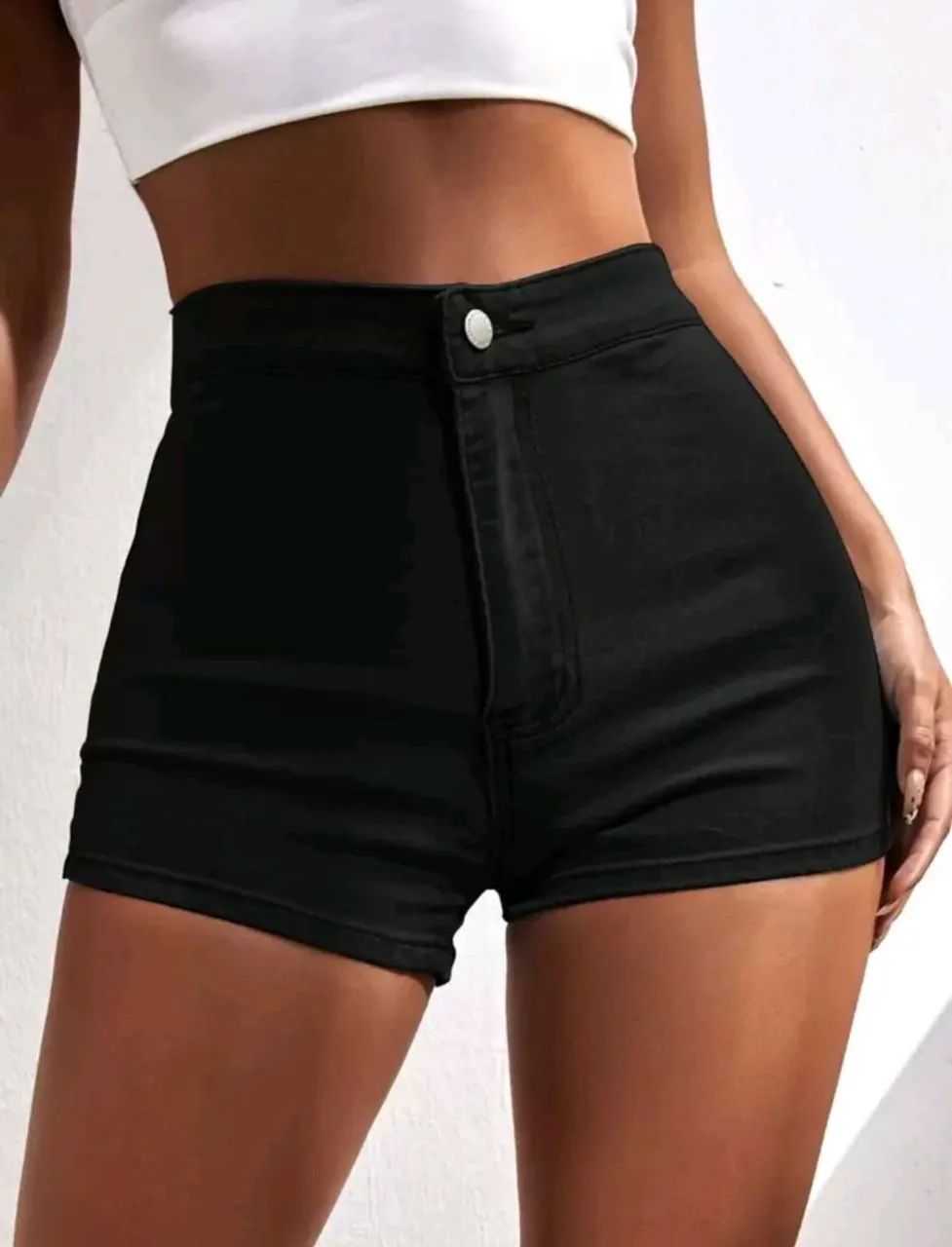Short jeans de laycra 
