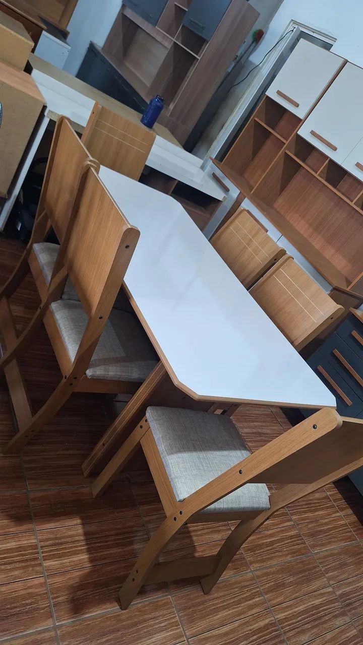 Mesa de jantar 6 cadeiras nova - Foto 2