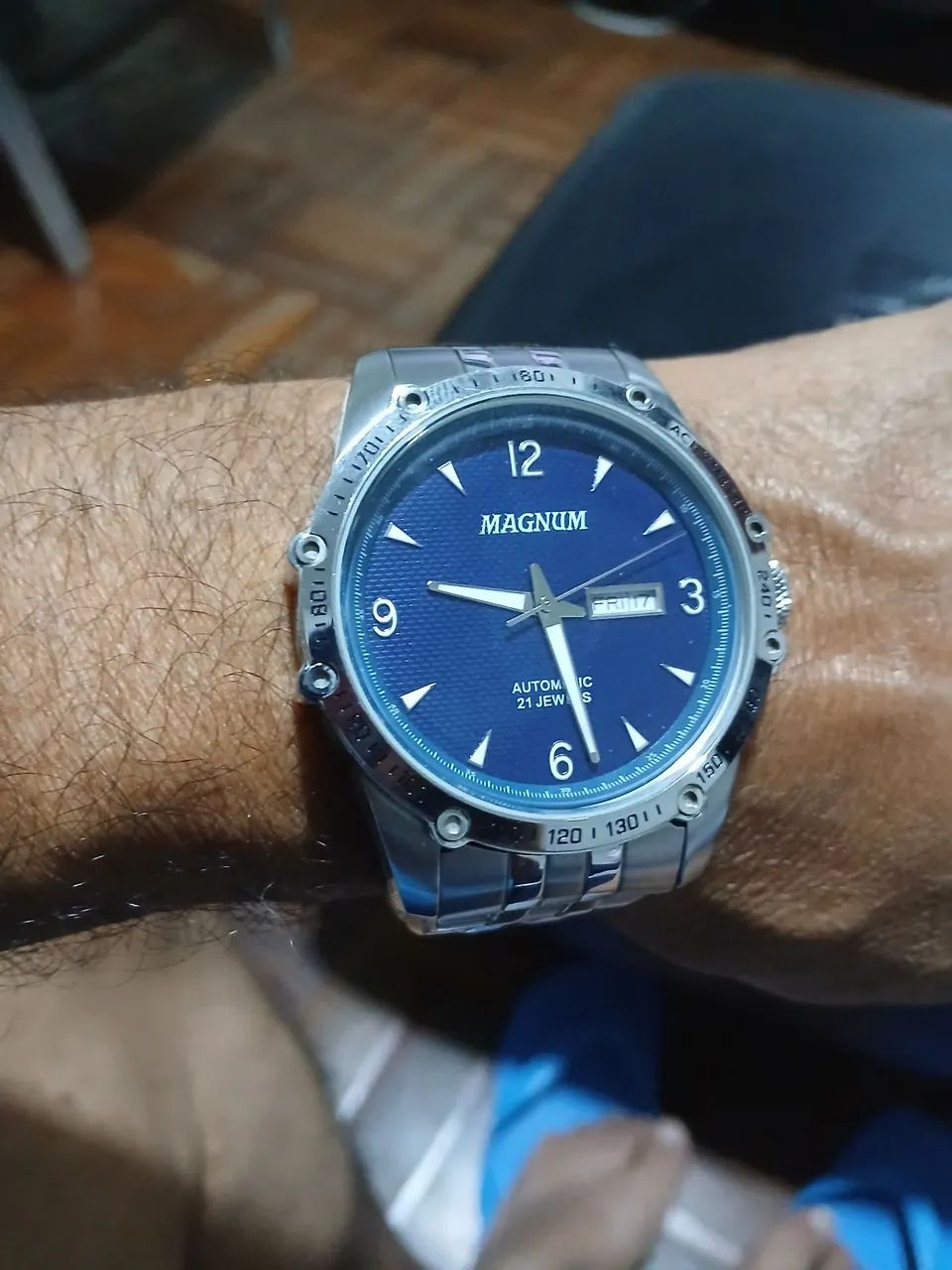 RELOGIO MAGNUM AUTOMÁTICO LINDO FUNCIONANDO 100% 