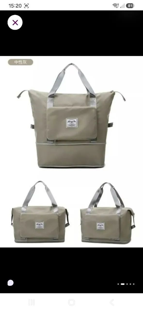 Bolsa grande com varios compartimentos  - Foto 2