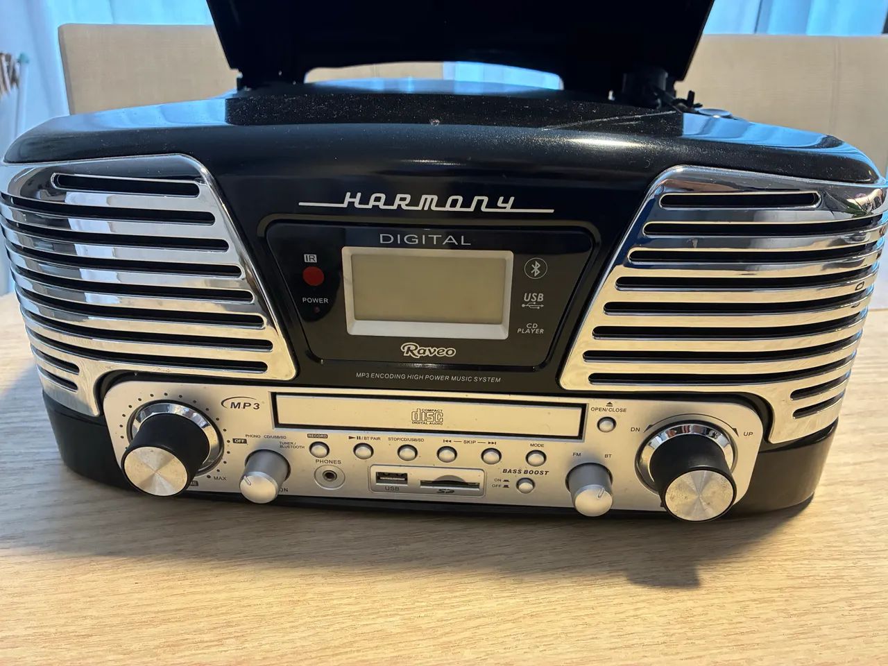 Toca discos, Cd e Pen Drive Harmony retrô 