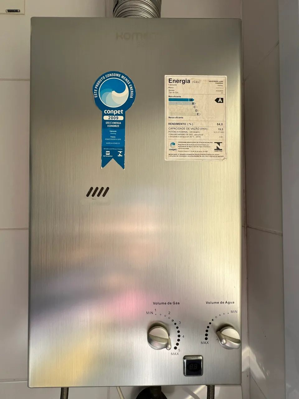 Aquecedor a gás 21 litros komeco 