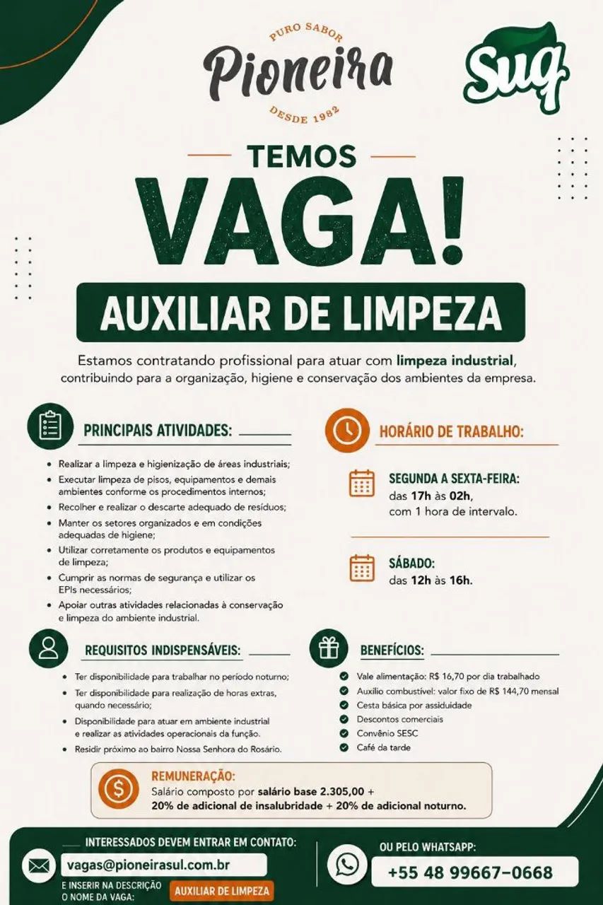 Vaga pioneira Sul  - Foto 2