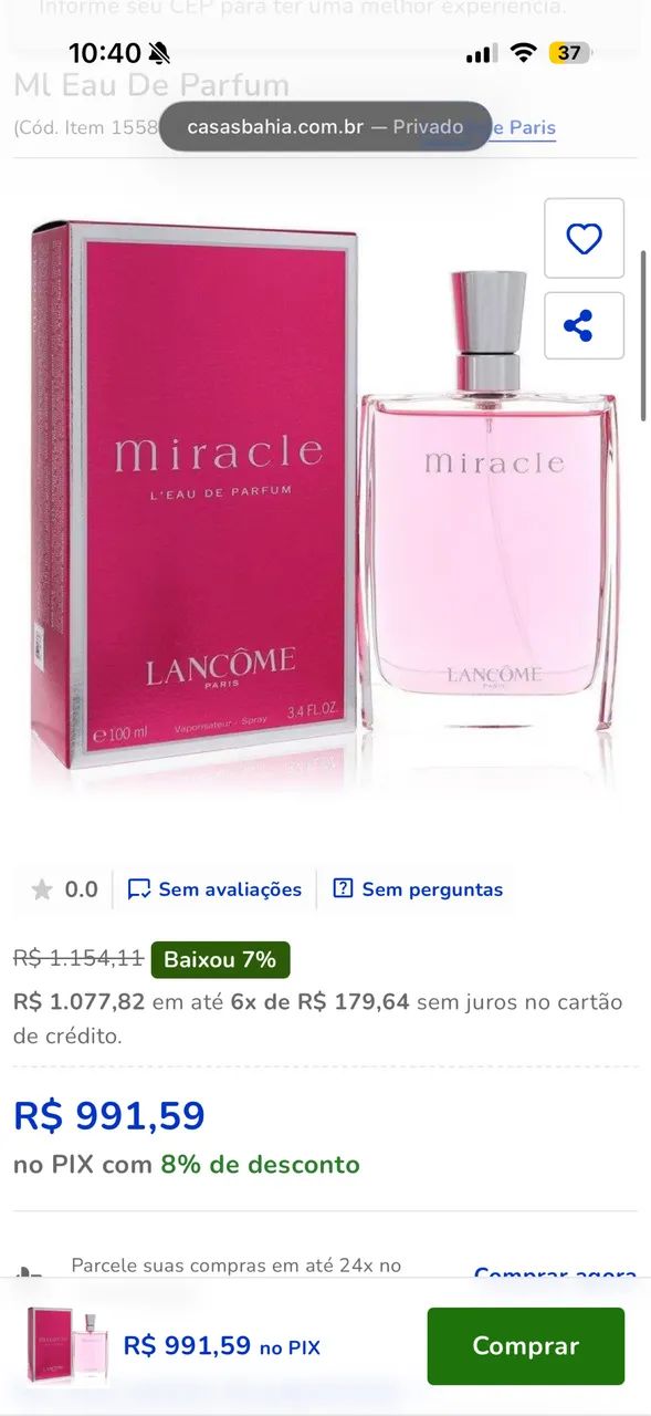 Perfume Miracle - Lancôme - Foto 3