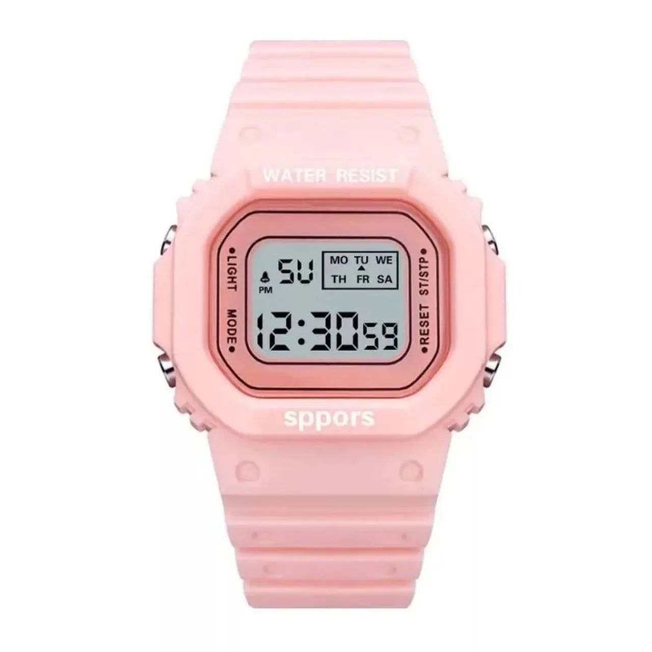Relógio digital feminino rosa
