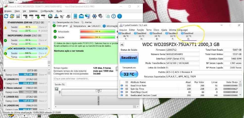 HD de notebook 2tb com case para externo   - Foto 2