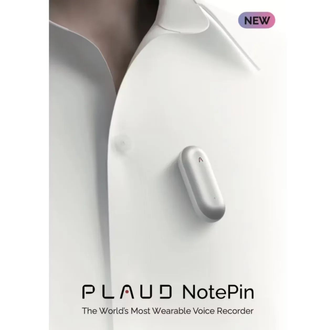 Plaud Note Pin Bundle Gravador De Voz Com Chatgpt 64gb
