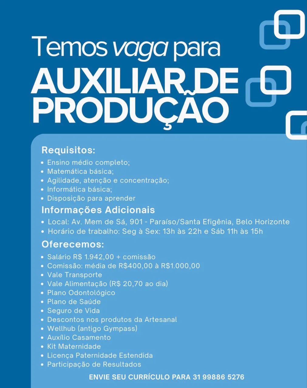 Auxiliar de Produção